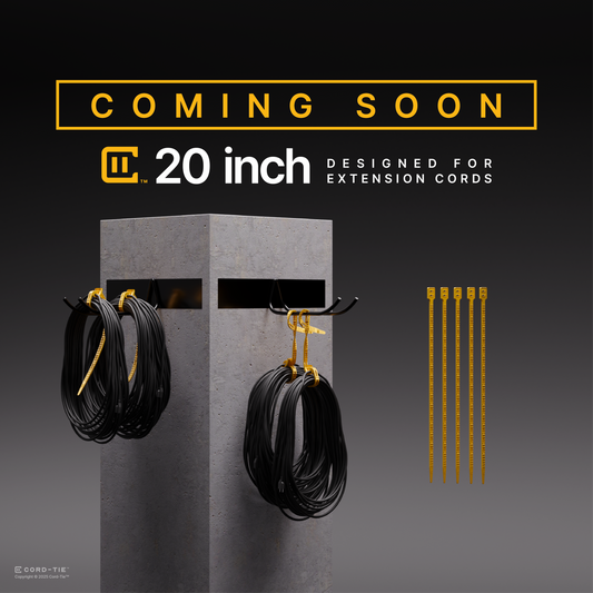 Cord-Tie 20" for Extension Cords - 100 Pack